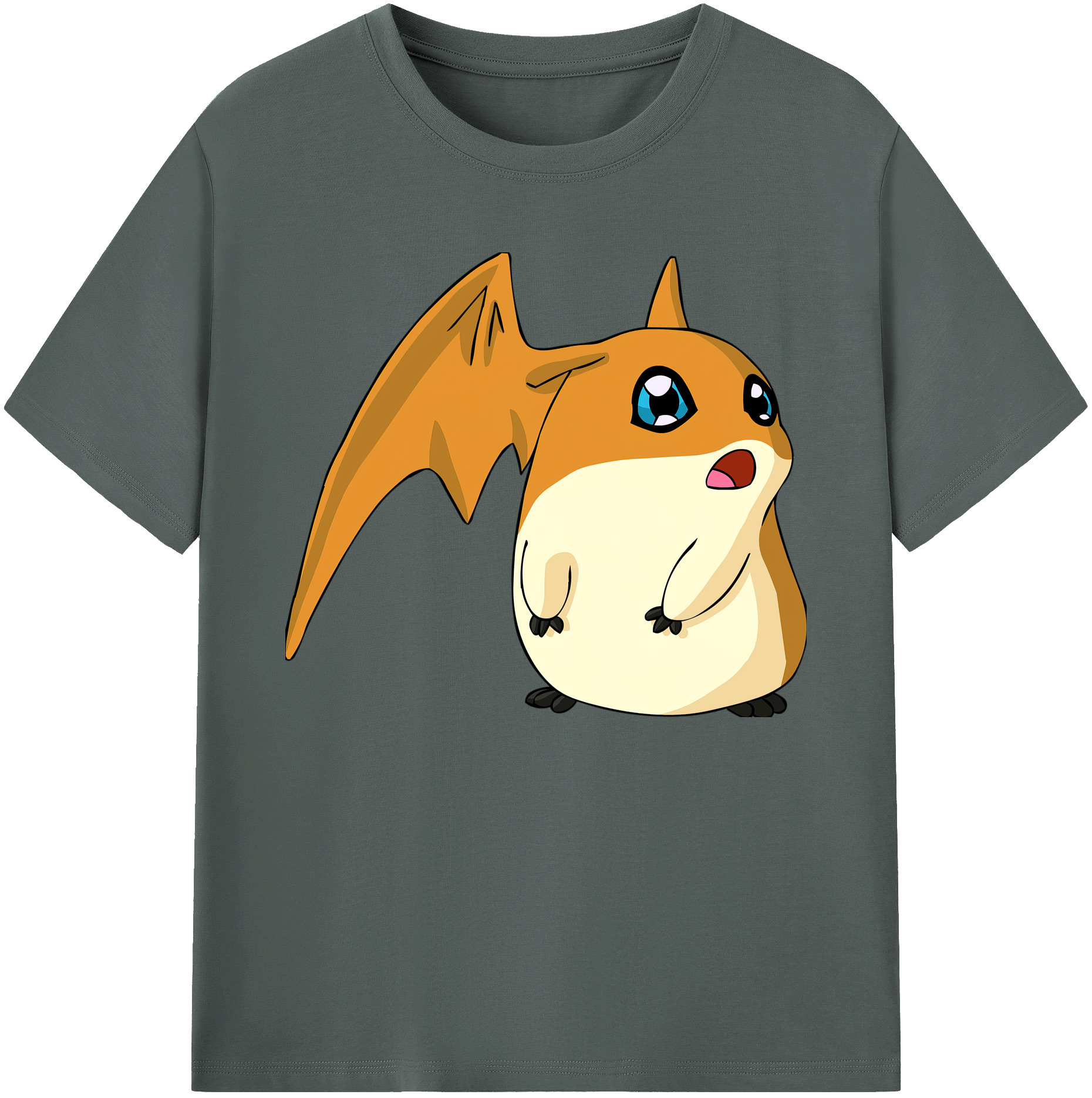 （画像用） Digimon デジタルモンスター/デジモン 綿100％ メンズ半袖Tシャツ｜肌触りやわらか＆通気性